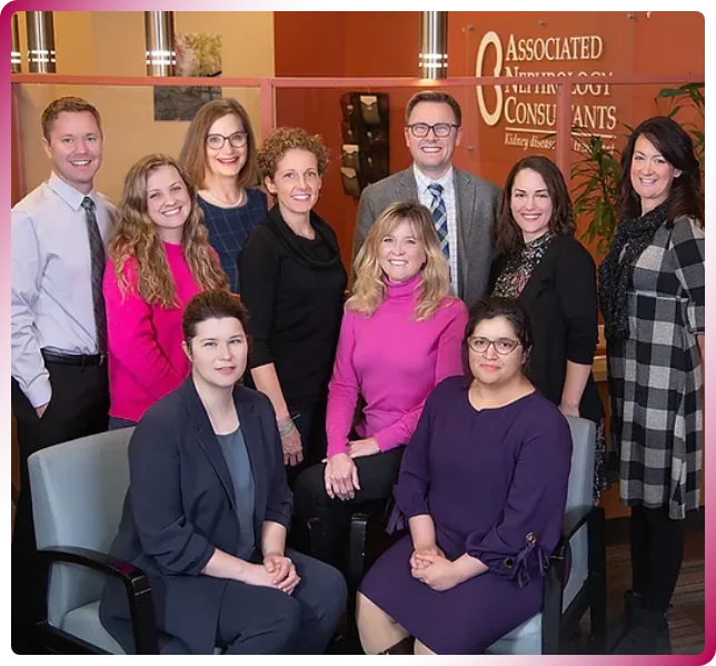 Team photo of partnership staff | Associated Nephrology Consultants | Maplewood MN